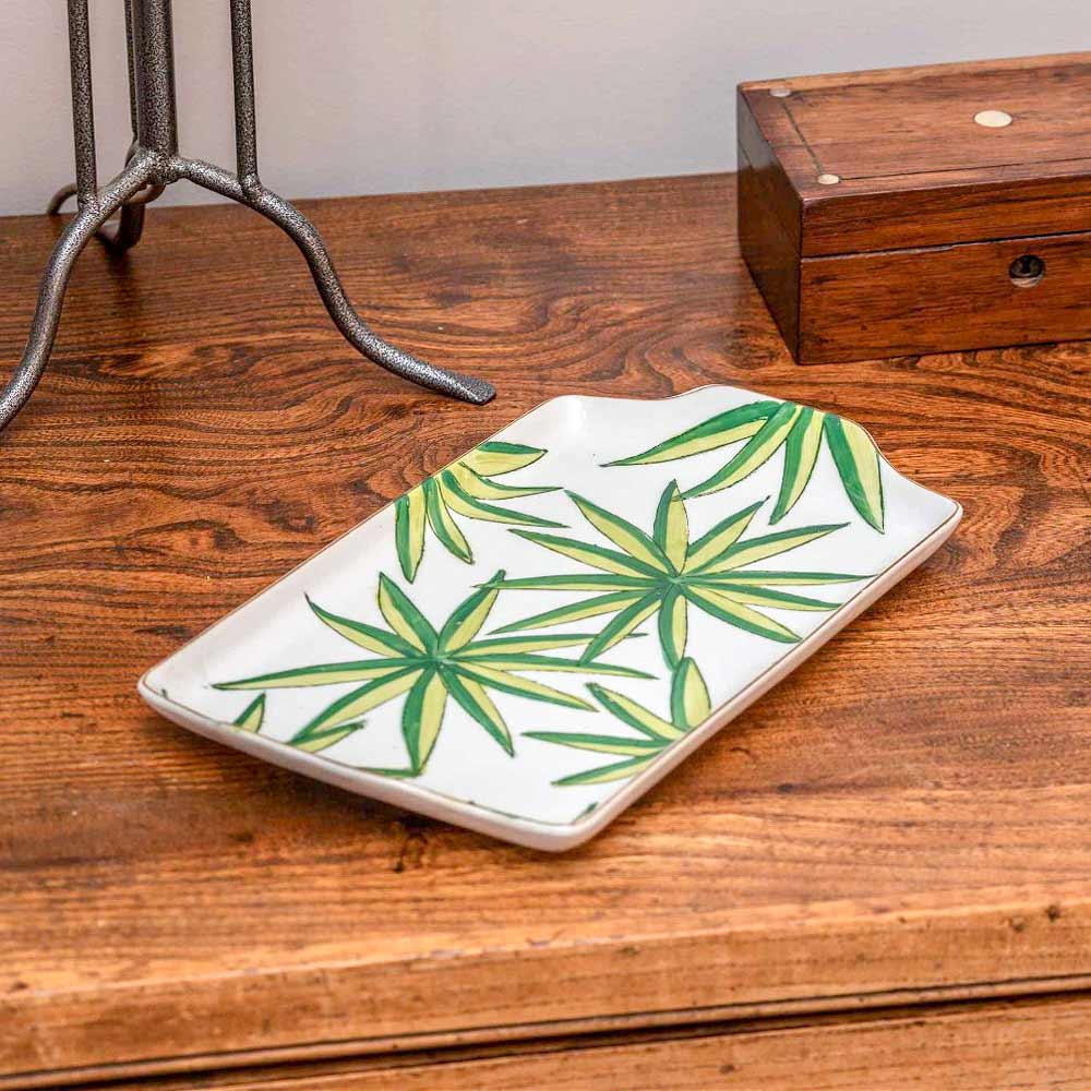 Adam's Needle Decorative Rectangular Trinket Dish