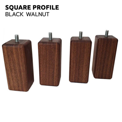 Black Walnut square furniture legs