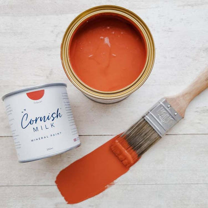 Lobster burnt orange Cornish Mineral Furniture Paint