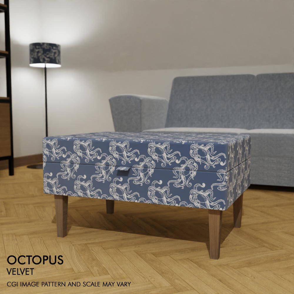 Deep Storage Coffee Table Footstool