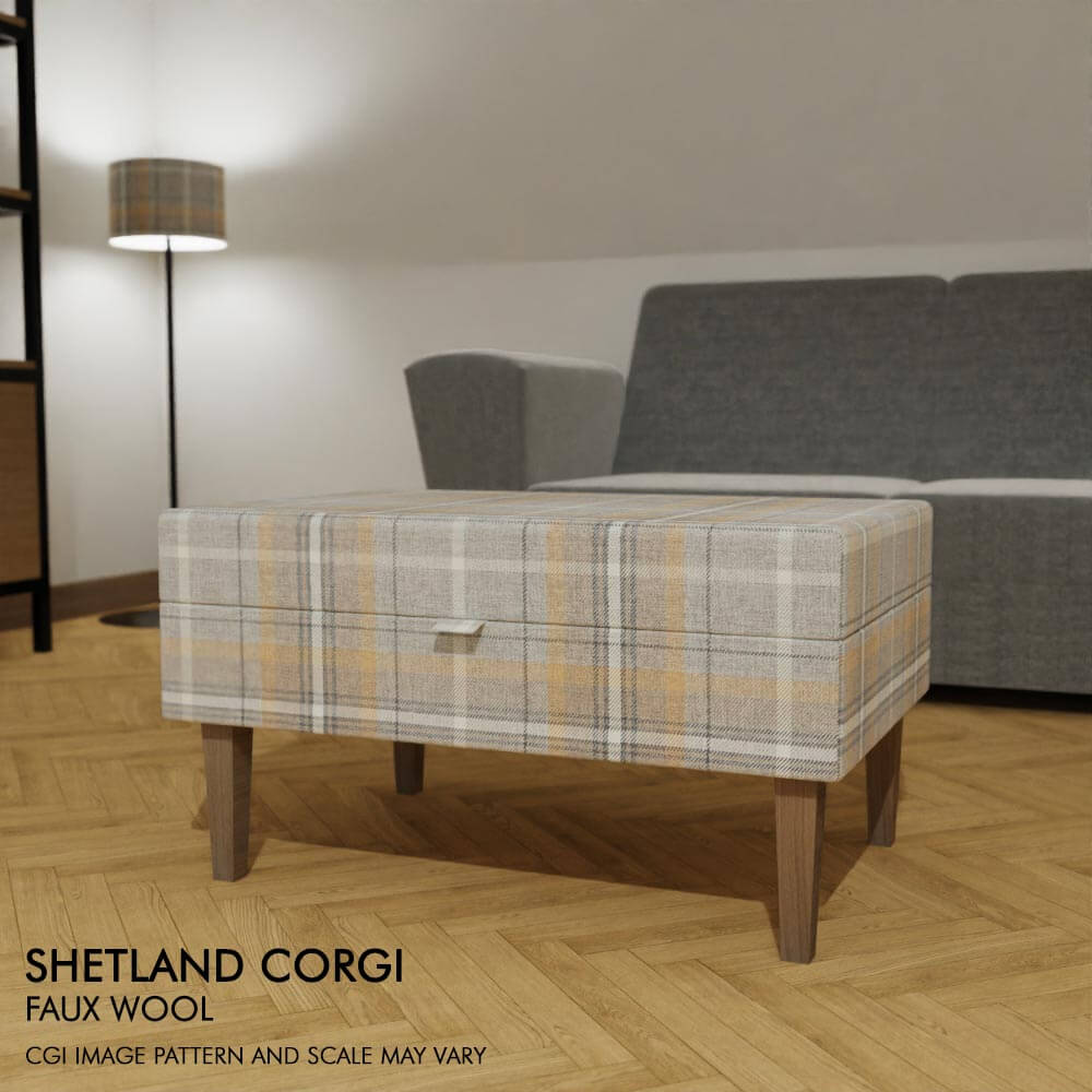 Deep Storage Coffee Table Footstool