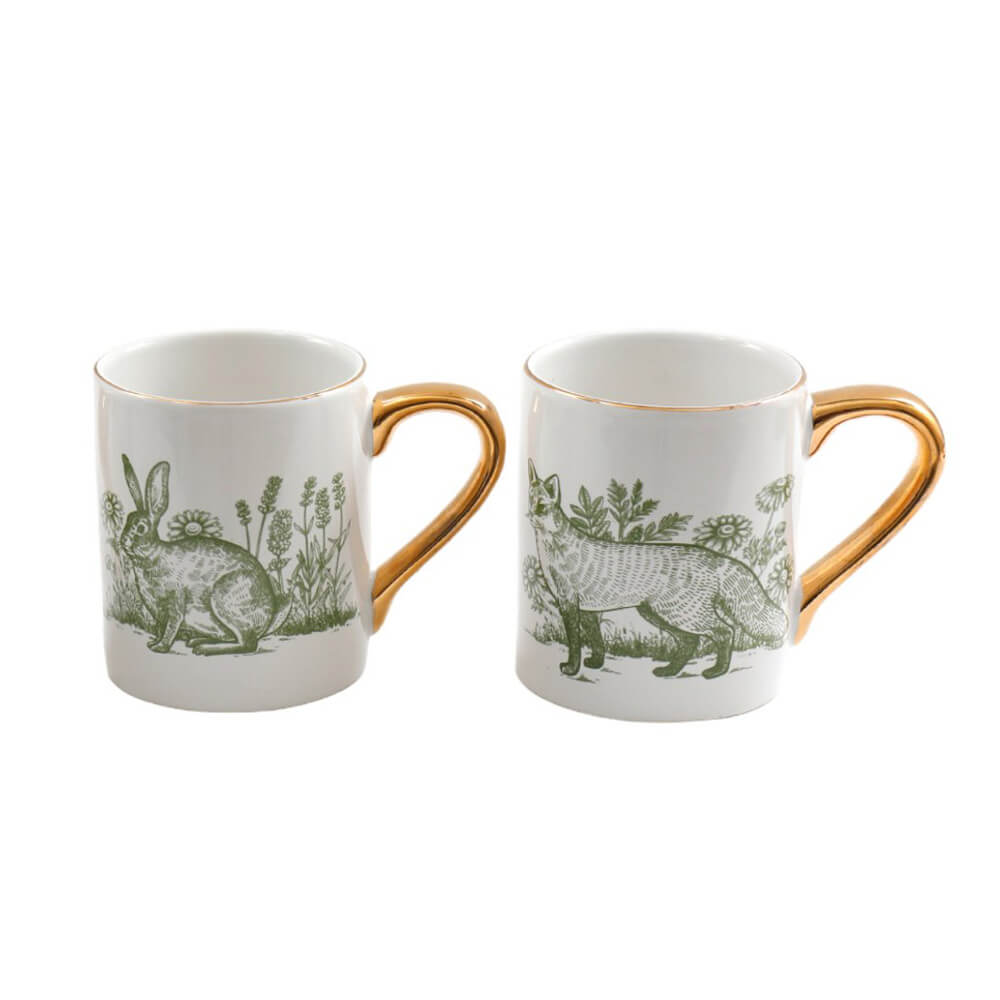 Forest Toile Mugs