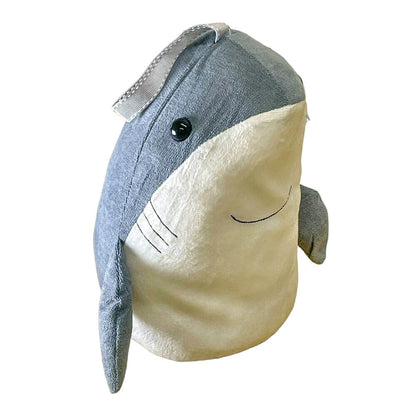 Grey Shark-Shaped Doorstop