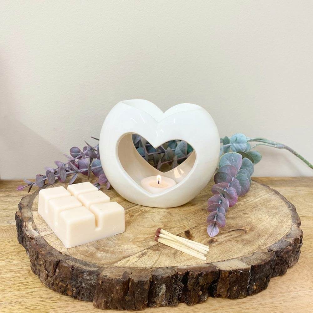 Heart-Shaped Pearl Oil or Wax Warmer