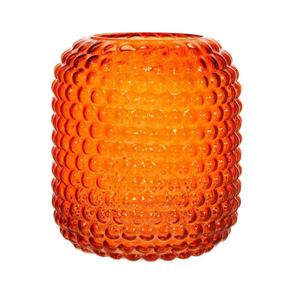 Vintage Amber Glass Bubble Vase