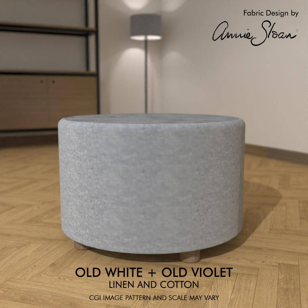 Round Upholstered Footstool Coffee Table