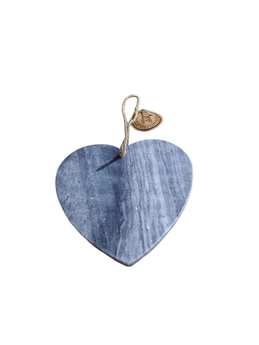 Grey Heart Chopping Board 24x26cm