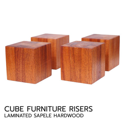 Hardwood furniture risers